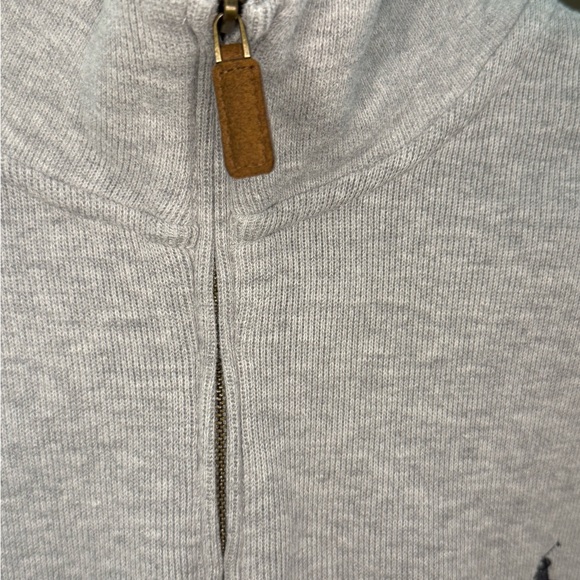 Polo Ralph Lauren Quarter Zip Pullover Men’s XL Gray Pony Logo Sweater - Picture 4 of 7